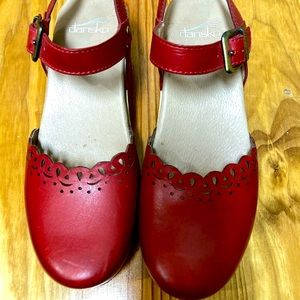 Dansko red sandals
